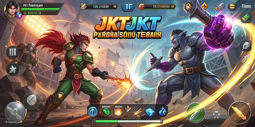 Tampilan permainan <strong>JKTJKT</strong> yang penuh aksi dan menegangkan.