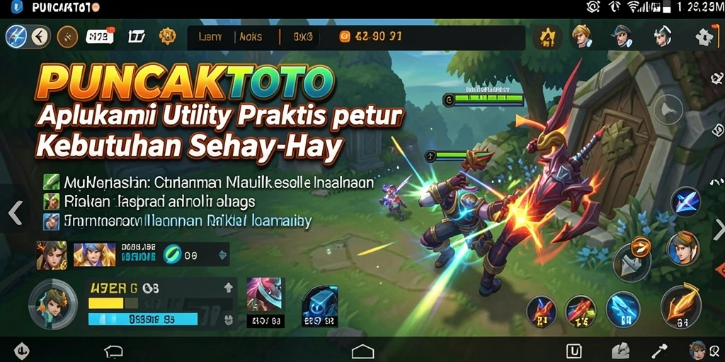 Tampilan aplikasi PUNCAKTOTO menampilkan fitur yang memudahkan penggunanya.