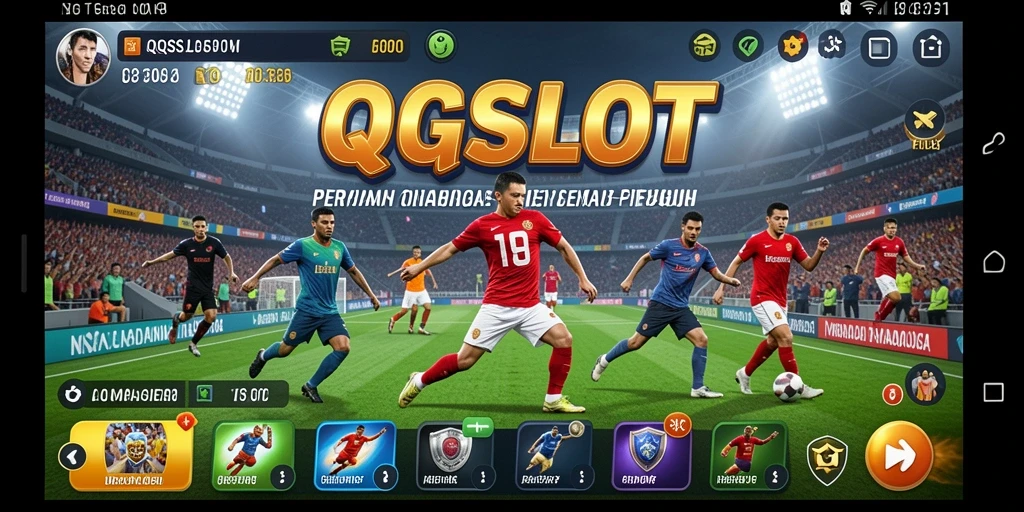 Screenshot menunjukkan gameplay menarik dari QQSLOT dengan tampilan olahraga yang dinamis.