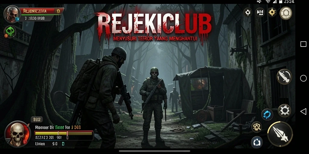 Gameplay menegangkan dari REJEKICLUB menampilkan kengerian yang membuat merinding.